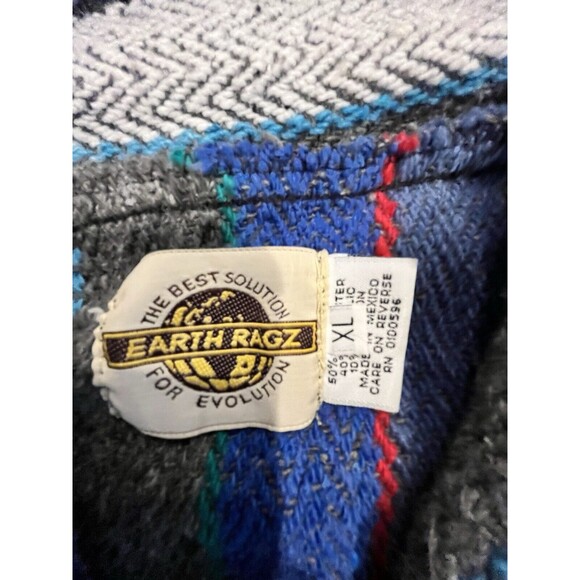 Earth Ragz Mens Herringbone Long Sleeve Kangaroo Pocket High Low Knit Hoodie XL - Picture 7 of 7